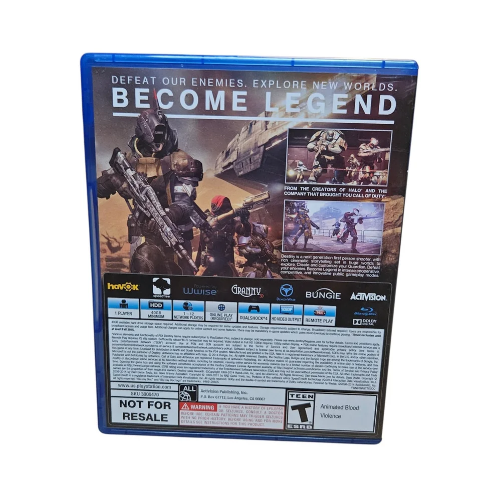 Activision Destiny PS4 Video Game